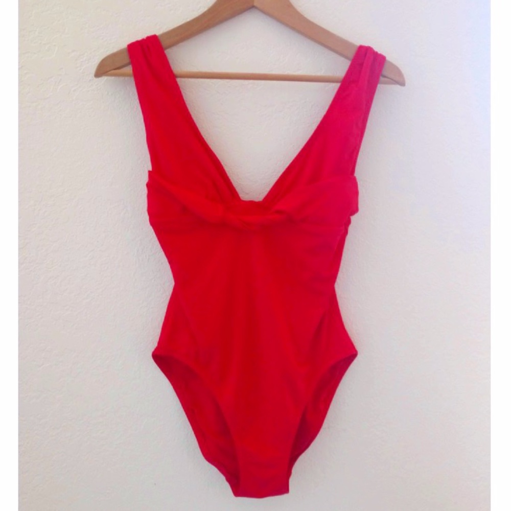 DKNY pink one piece swimsuit 8